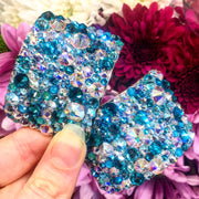 'Universe' Multicolour Crystal Chaos Heavy Buckles (Made Using Luxury Crystals) - Crystal Chaos