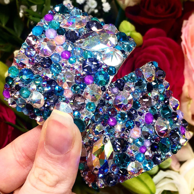 'Elegance' Multicolour Crystal Chaos Heavy Buckles (Made Using Luxury Crystals) - Crystal Chaos