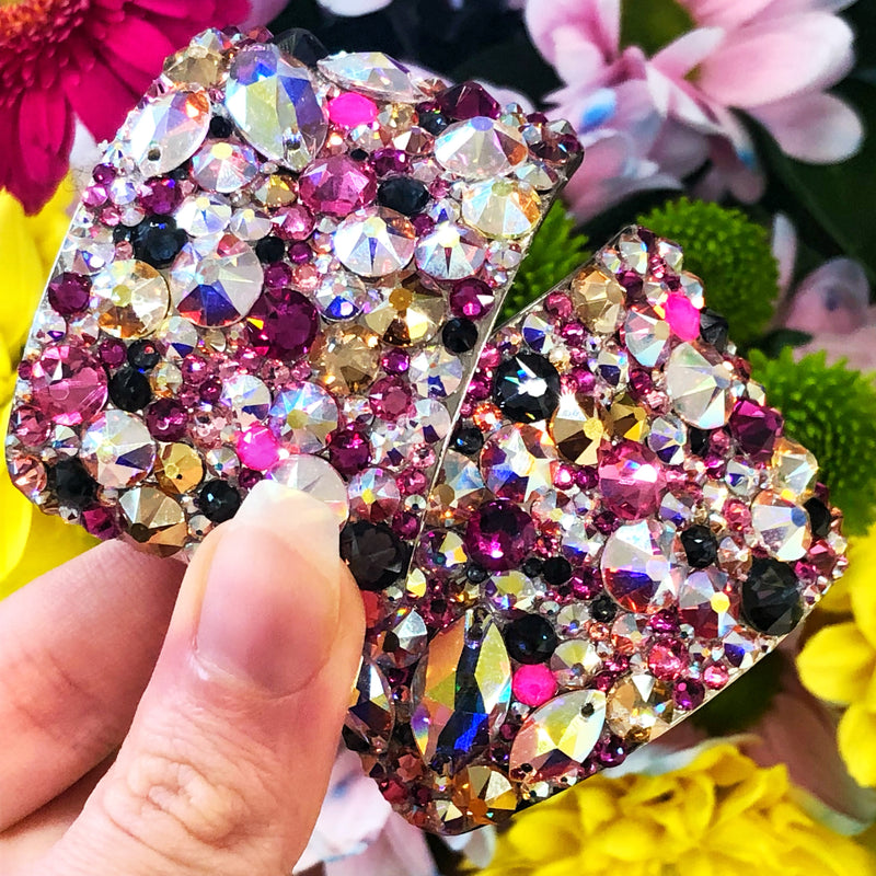 'Comet' Multicolour Crystal Chaos Heavy Buckles (Made Using Luxury Crystals) - Crystal Chaos