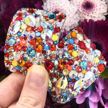 Load image into Gallery viewer, 'Comet' Multicolour Crystal Chaos Heavy Buckles (Made Using Luxury Crystals)

