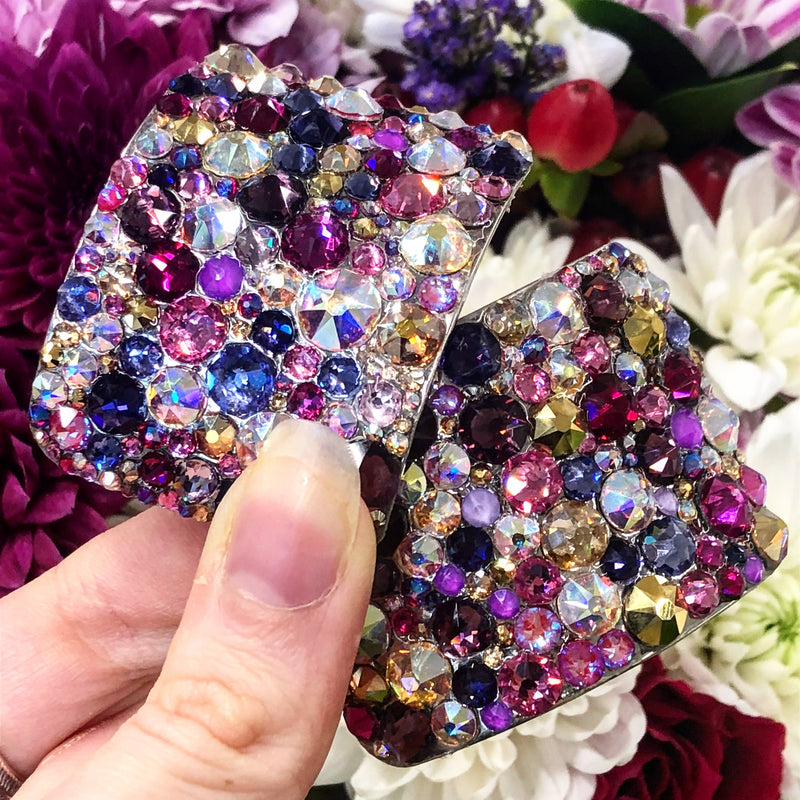 'Universe' Multicolour Crystal Chaos Heavy Buckles (Made Using Luxury Crystals) - Crystal Chaos