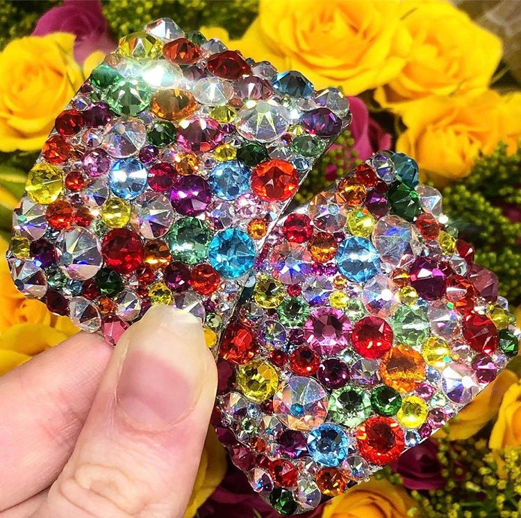 'Universe' Multicolour Crystal Chaos Heavy Buckles (Made Using Luxury Crystals) - Crystal Chaos