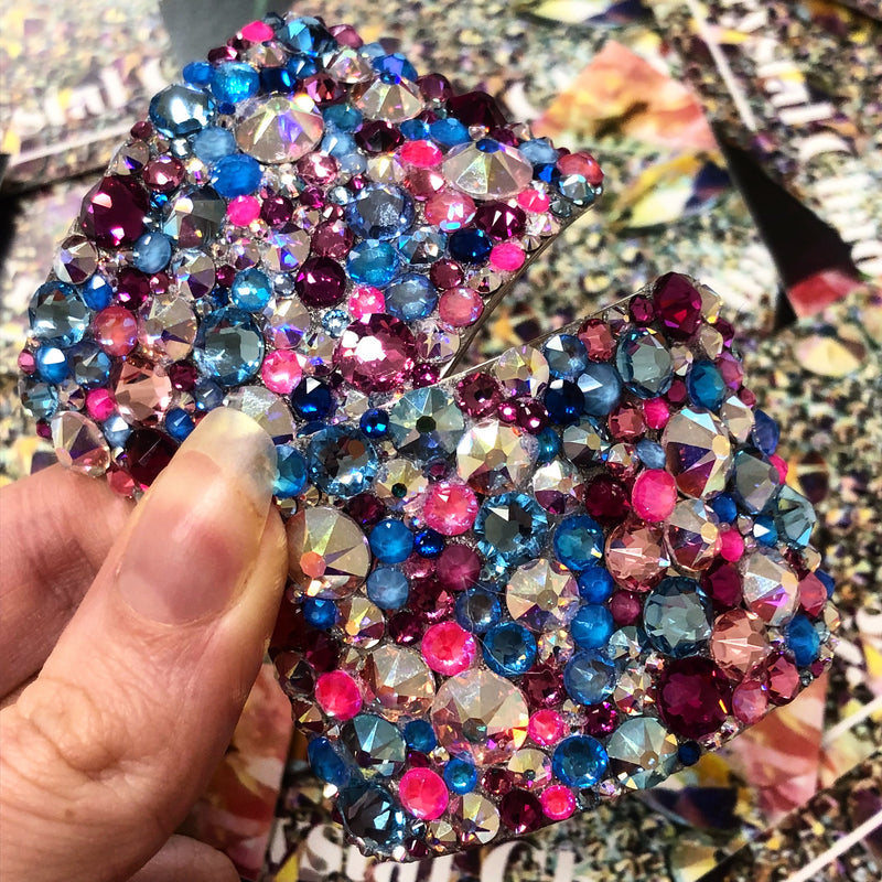 'Universe' Multicolour Crystal Chaos Heavy Buckles (Made Using Luxury Crystals) - Crystal Chaos