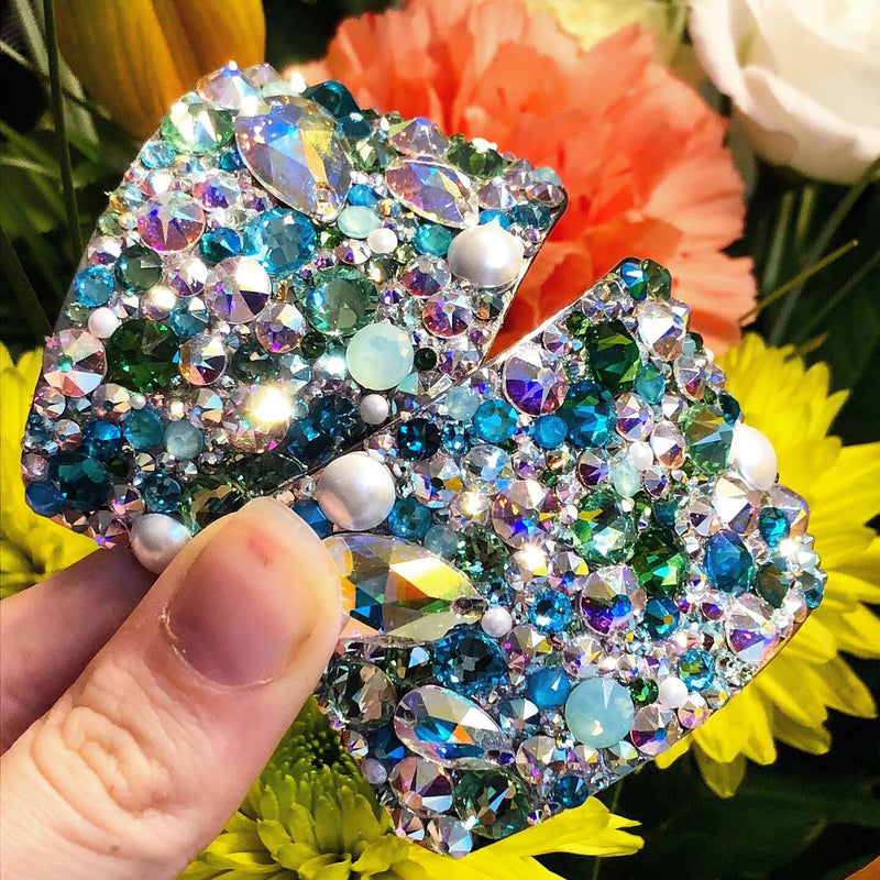 'Elegance' Multicolour Crystal Chaos Heavy Buckles (Made Using Luxury Crystals) - Crystal Chaos