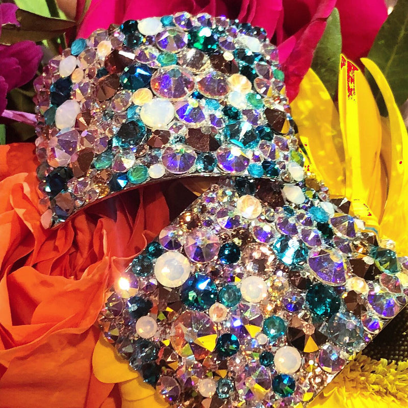 'Universe' Multicolour Crystal Chaos Heavy Buckles (Made Using Luxury Crystals) - Crystal Chaos