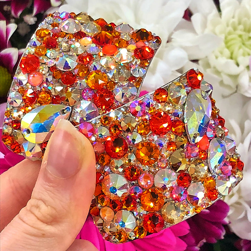 'Elegance' Multicolour Crystal Chaos Heavy Buckles (Made Using Luxury Crystals) - Crystal Chaos