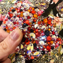 Load image into Gallery viewer, 'Comet' Multicolour Crystal Chaos Heavy Buckles (Made Using Luxury Crystals)
