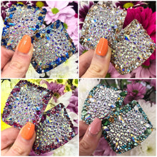 Load image into Gallery viewer, 'Champion' Multicolour Crystal Chaos Heavy Buckles (Made Using Luxury Crystals)
