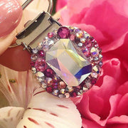 ‘Regal’ Emerald Cut Crystal Chaos Number Clip (Made Using Luxury Crystals) - Crystal Chaos