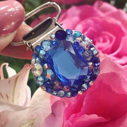 ‘Regal’ Emerald Cut Crystal Chaos Number Clip (Made Using Luxury Crystals) - Crystal Chaos
