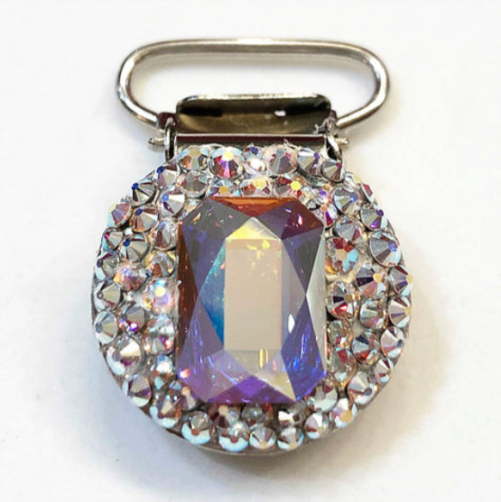 ‘Emerald AB Crystal Chaos Number Clip (Made Using Luxury Crystals) - Crystal Chaos