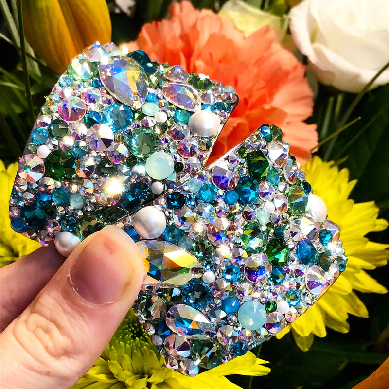'Elegance' Multicolour Crystal Chaos Heavy Buckles (Made Using Luxury Crystals) - Crystal Chaos