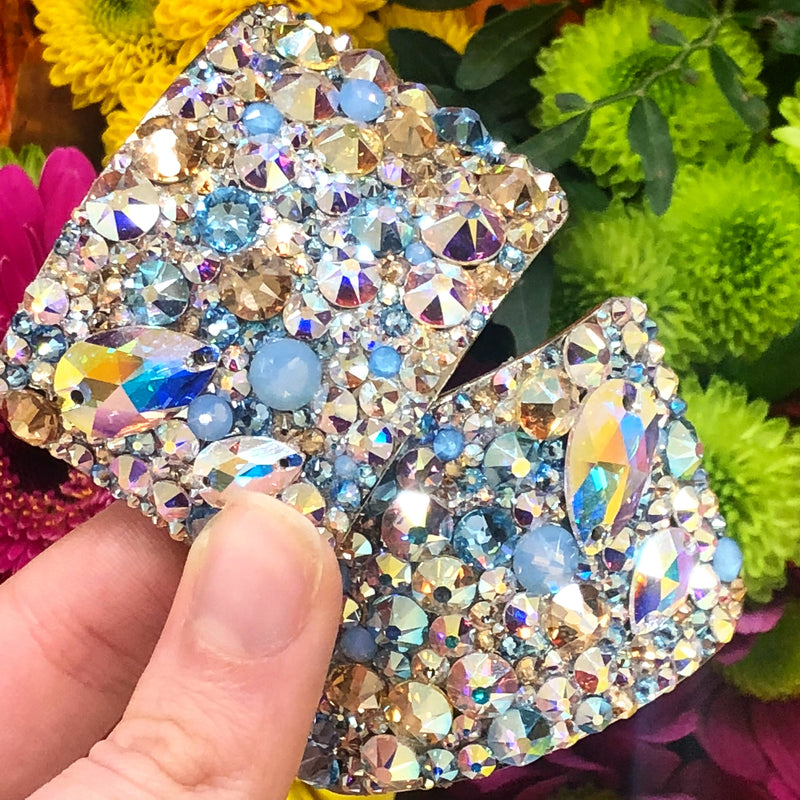 'Elegance' Multicolour Crystal Chaos Heavy Buckles (Made Using Luxury Crystals) - Crystal Chaos