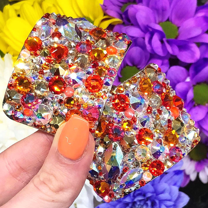 'Comet' Multicolour Crystal Chaos Heavy Buckles (Made Using Luxury Crystals) - Crystal Chaos