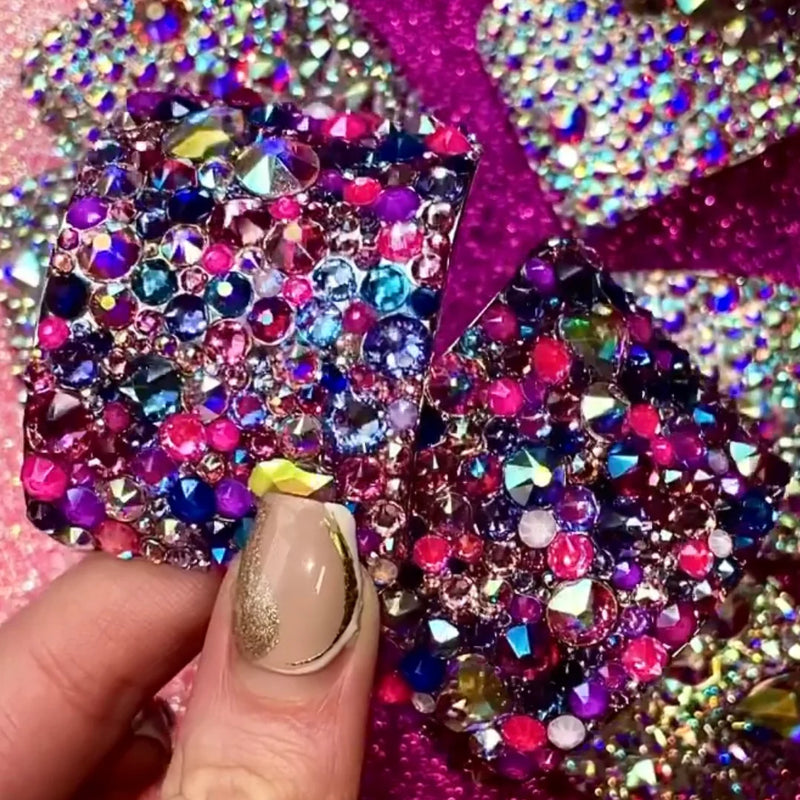 'Showstopper' Multicolour Crystal Chaos Heavy Buckles (Made Using Luxury Crystals) - Crystal Chaos