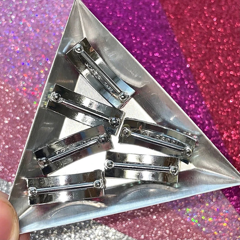 ‘Universe' Multicolour Crystal Chaos Pomp Buckles x 6 (Made Using Luxury Crystals) - Crystal Chaos