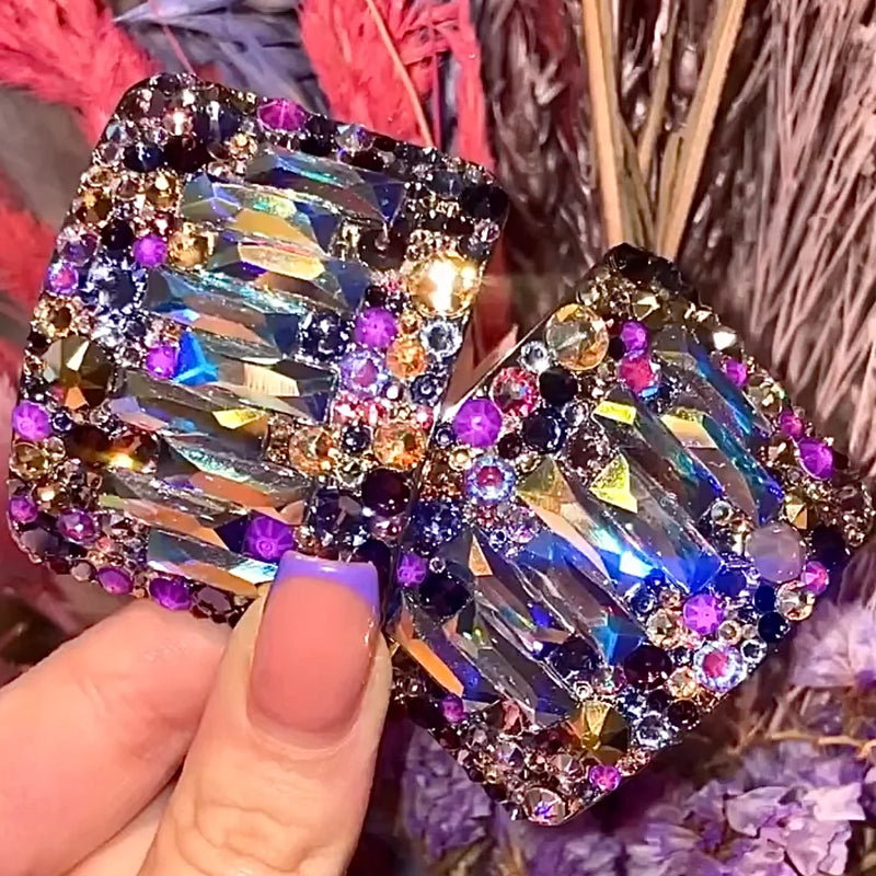 'Ultimate' Multicolour AB Centre Crystal Chaos Heavy Buckles (Made Using Luxury Crystals) - Crystal Chaos