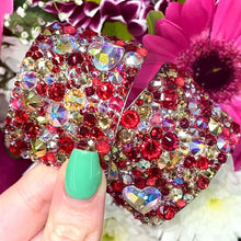 Load image into Gallery viewer, 'Love Bug' Multicolour Crystal Chaos Heavy Buckles (Made Using Luxury Crystals)
