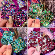 'Showstopper' Multicolour Crystal Chaos Heavy Buckles (Made Using Luxury Crystals) - Crystal Chaos