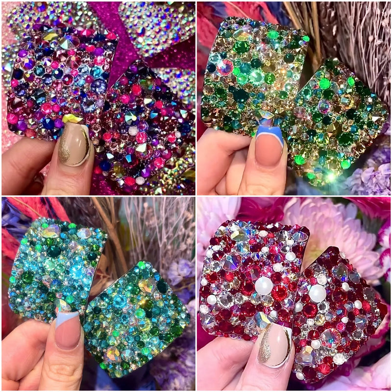 'Showstopper' Multicolour Crystal Chaos Heavy Buckles (Made Using Luxury Crystals) - Crystal Chaos