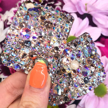 Load image into Gallery viewer, 'Showstopper' Multicolour Crystal Chaos Heavy Buckles (Made Using Luxury Crystals)
