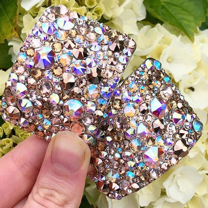 'Universe' Multicolour Crystal Chaos Heavy Buckles (Made Using Luxury Crystals) - Crystal Chaos