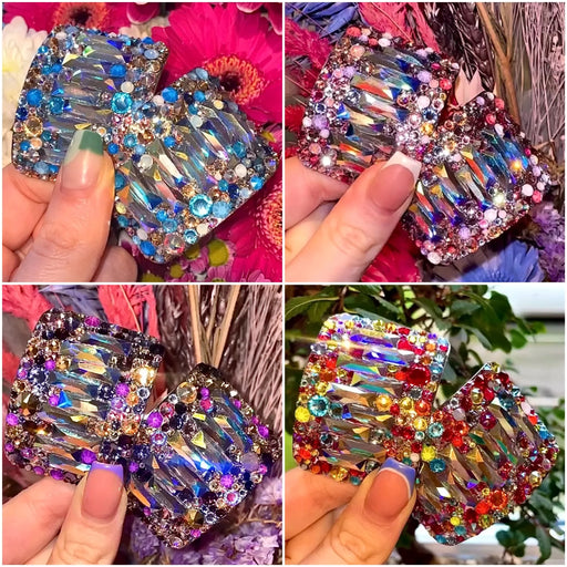 'Ultimate' Multicolour AB Centre Crystal Chaos Heavy Buckles (Made Using Luxury Crystals) - Crystal Chaos