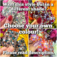 Load image into Gallery viewer, 'Universe' Multicolour Crystal Chaos Heavy Buckles (Made Using Luxury Crystals)
