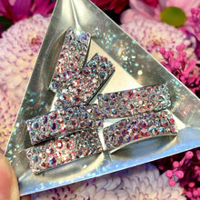Load image into Gallery viewer, ‘Universe' AB Crystal Chaos Pomp Buckles x 6 (Made Using Luxury Crystals)
