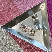 ‘Universe’ AB Crystal Chaos Pomp Buckles x 6 (Made Using Rhinestone Crystals) - Crystal Chaos
