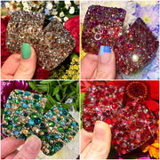 'Universe' Multicolour Crystal Chaos Heavy Buckles (Made Using Luxury Crystals) - Crystal Chaos