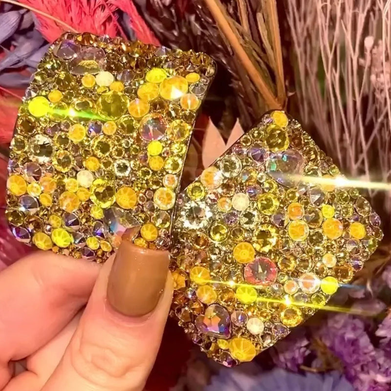 'Showstopper' Multicolour Crystal Chaos Heavy Buckles (Made Using Luxury Crystals) - Crystal Chaos