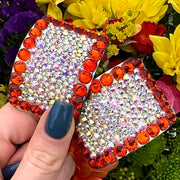 'Perfect Pair' Hyacinth Colour Crystal Chaos Heavy Buckles (Made Using High Quality Rhinestone) - Crystal Chaos