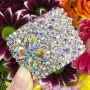 ‘Corner Clover’ AB Crystal Chaos Heavy Buckles (Made With High Quality Rhinestones) - Crystal Chaos