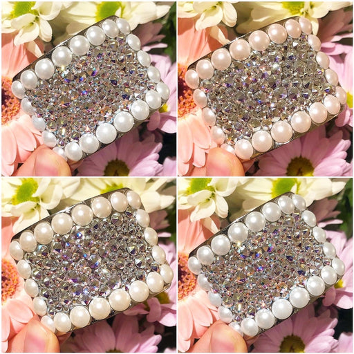 ‘Perfect Pearl’ DISPLAY AB Crystal Chaos Heavy Buckles (Made Using Swarovski) - Crystal Chaos