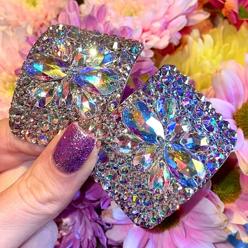 ‘Galactica’ AB Crystal Chaos Heavy Buckles (Made Using Luxury Crystals) - Crystal Chaos