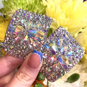 ‘Galactica’ AB Crystal Chaos Heavy Buckles (Made Using Luxury Crystals) - Crystal Chaos