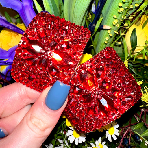 ‘Galactica’ Light Siam Crystal Chaos Heavy Buckles (Made Using High Quality Rhinestones) - Crystal Chaos