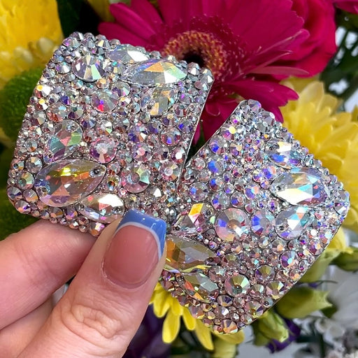 ‘Aurora’ AB Crystal Chaos Heavy Buckles (Made Using Luxury Crystals) - Crystal Chaos