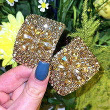Load and play video in Gallery viewer, ‘Galactica’ Gold Crystal Chaos Heavy Buckles (Made Using High Quality Rhinestones)

