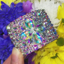 Load and play video in Gallery viewer, ‘Chaos Clover’ AB Crystal Chaos Heavy Buckles (Made With High Quality Rhinestones)
