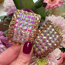 Load and play video in Gallery viewer, 'Demure' Gold Crystal Chaos Heavy Buckles (Made Using High Quality Rhinestones)
