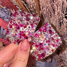 Load and play video in Gallery viewer, 'Universe' Pink Mix Crystal Chaos Heavy Buckles (Made Using High Quality Rhinestones)
