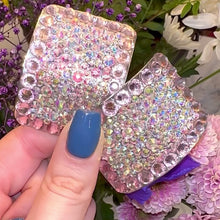 Load and play video in Gallery viewer, 'Perfect Pair' Pastel Pink Colour Crystal Chaos Heavy Buckles (Made Using High Quality Rhinestone)
