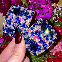 Load and play video in Gallery viewer, (READY TO SHIP) ‘Dewdrop’ Blue &amp; AB Crystal Chaos Buckles (Made Using High Quality Rhinestones)

