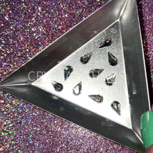 Load and play video in Gallery viewer, Pear 8x4.8mm, Non-Hotfix PRECIOSA Crystals Shape Pack 10pc - Crystal
