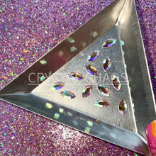 Load and play video in Gallery viewer, Navette 8x4mm, Non-Hotfix PRECIOSA Crystals Shape Pack 12pc - Crystal AB
