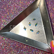 Load and play video in Gallery viewer, Rhombus 6x4mm, Non-Hotfix PRECIOSA Crystals Shape Pack 6pc - Crystal AB
