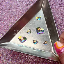 Load and play video in Gallery viewer, Heart, Non-Hotfix PRECIOSA Crystals Mixed Size Shape Pack 6pc - Crystal AB
