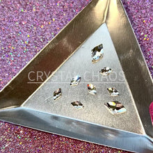 Load and play video in Gallery viewer, Rhombus, Non-Hotfix PRECIOSA Crystals Mixed Size Shape Pack 8pc - Clear Crystal
